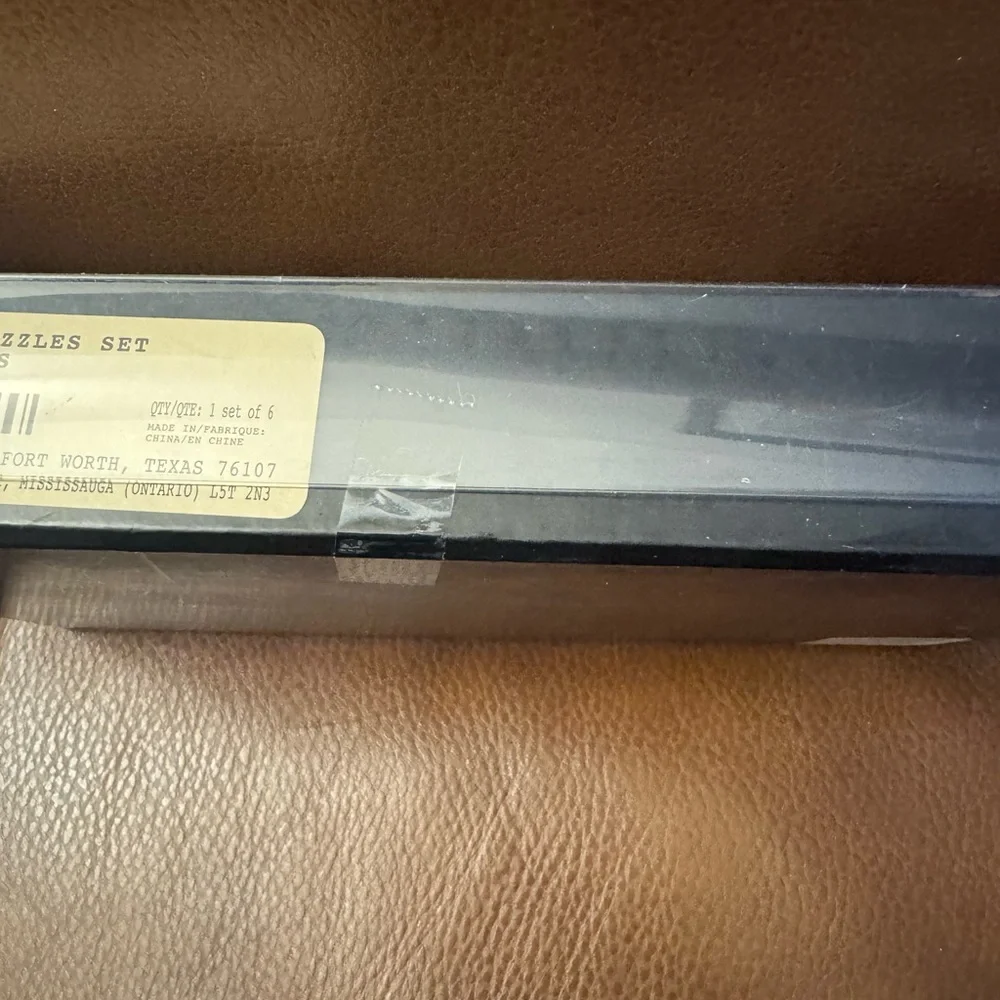 NIB Bombay set of six glass cocktail crown jewel swizzle sticks